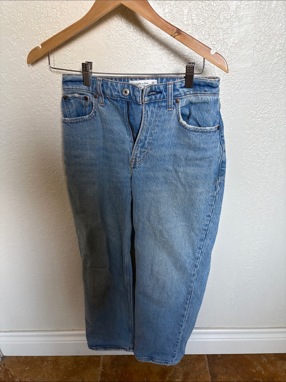 Abercrombie & Fitch Light Blue Boyfriend Jeans